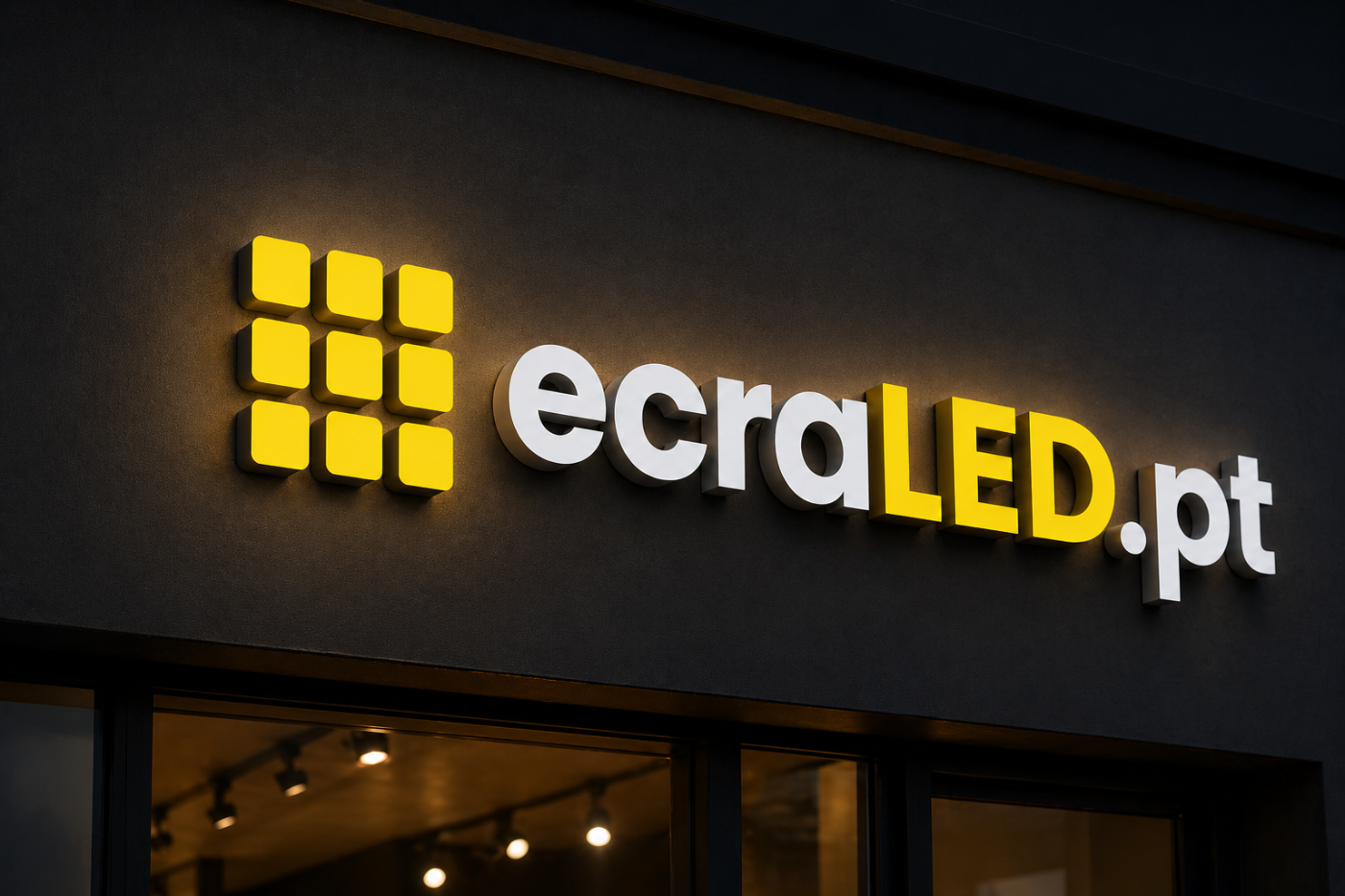 Letras caixa iluminadas